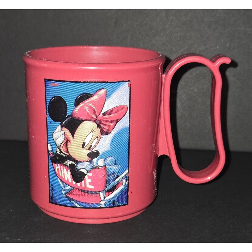 Vintage 1983 Minnie Mouse Disney Tupperware Childs cup mug‎ with Handle
